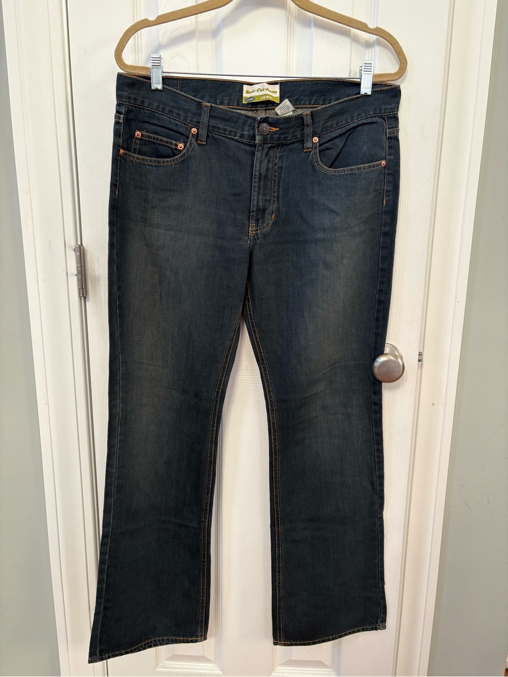 Vintage Old Navy Women’s Dark Blue Bootcut Jeans, 100% Cotton